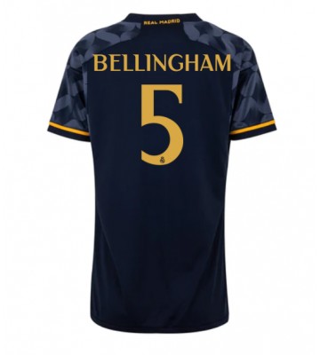 Lacne Ženy Futbalové dres Real Madrid Jude Bellingham #5 2023-24 Krátky Rukáv - Preč